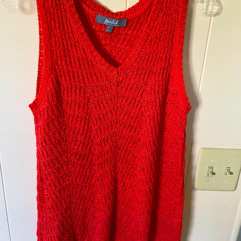 Marled brand Large crochet tank top